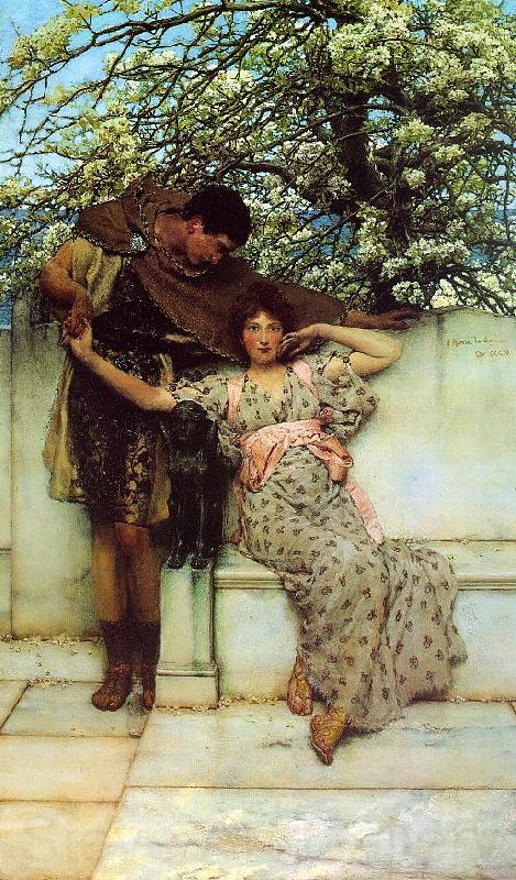 Alma Tadema Promise of Spring Norge oil painting art